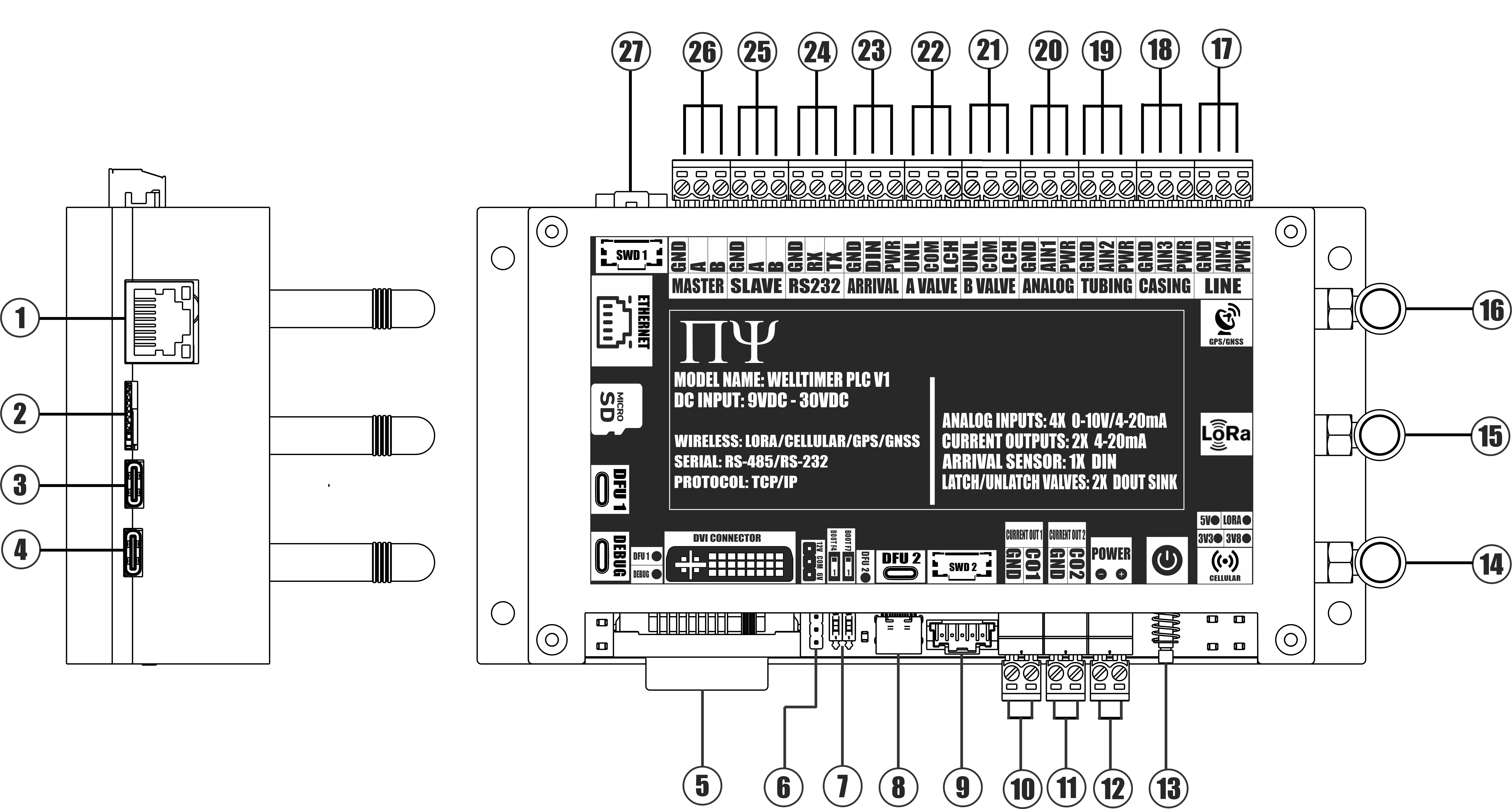 WELLTIMER PLC V1 PINOUT